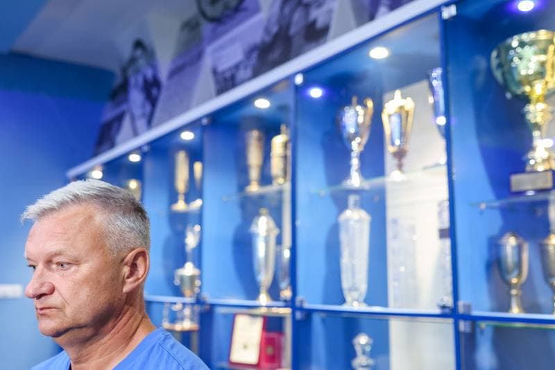 Football. Ruch Chorzow. Press Conference. 24.08.2023