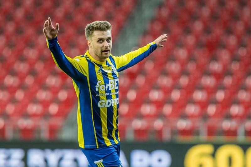 Football. Fortuna I Liga. GKS Tychy - Arka Gdynia. 07.04.2022