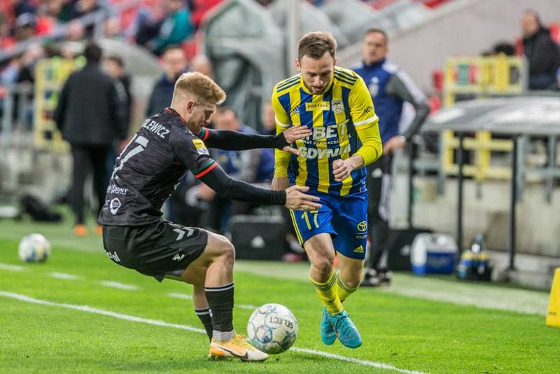 Football. Fortuna I Liga. GKS Tychy - Arka Gdynia. 07.04.2022
