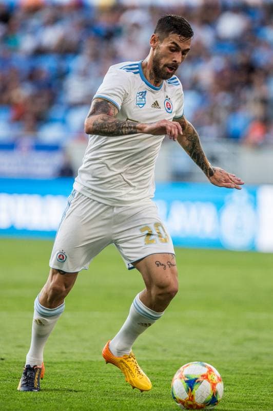 Football. UEFA Europa League. Slovan Bratislava - KF Feronikeli. 24.07.2019