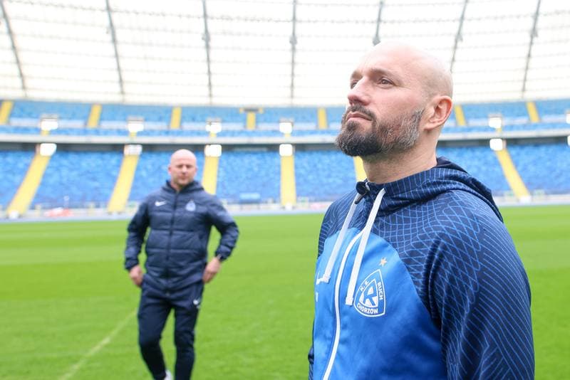 Football. Ruch Chorzow. Press Conference. 14.03.2024