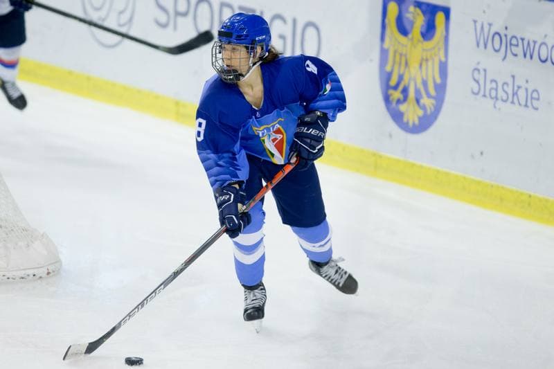Ice Hockey. Women's World Championship Division 1 Group B. Italy - Korea. 14.04.2022