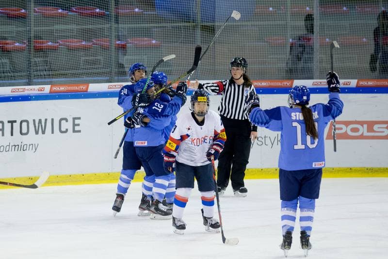 Ice Hockey. Women's World Championship Division 1 Group B. Italy - Korea. 14.04.2022