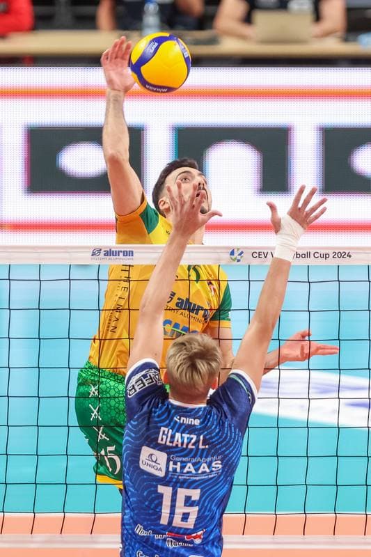 Volleyball. CEV Cup. Aluron CMC Warta Zawiercie - TSV Raiffeisen Hartberg. 25.10.2023