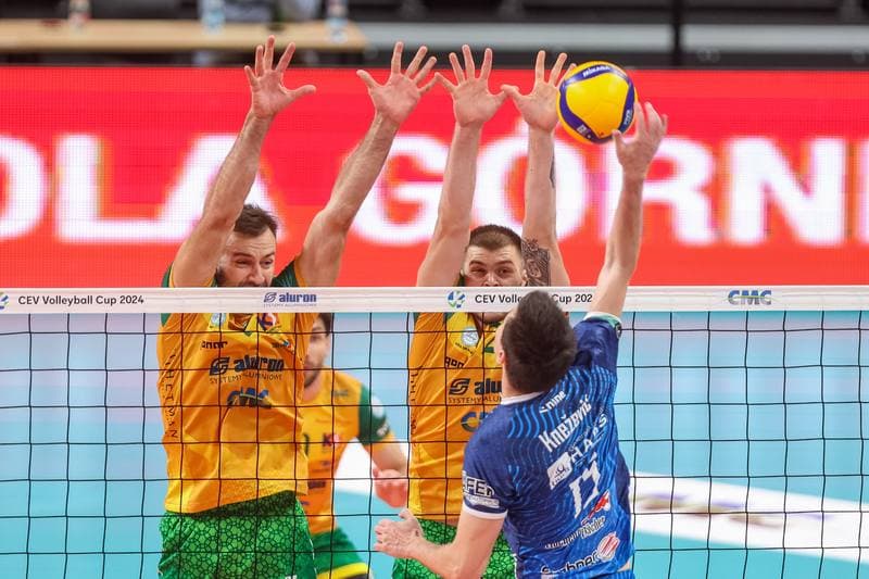 Volleyball. CEV Cup. Aluron CMC Warta Zawiercie - TSV Raiffeisen Hartberg. 25.10.2023