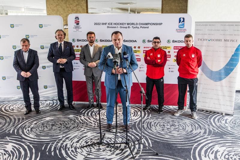 Ice Hockey. Poland national team. Press Conference. 21.04.2022