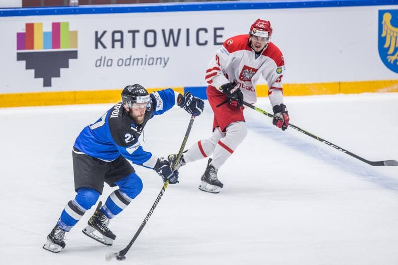 Ice Hockey. World Championship Division 1 Group B. Poland - Estonia. 26.04.2022