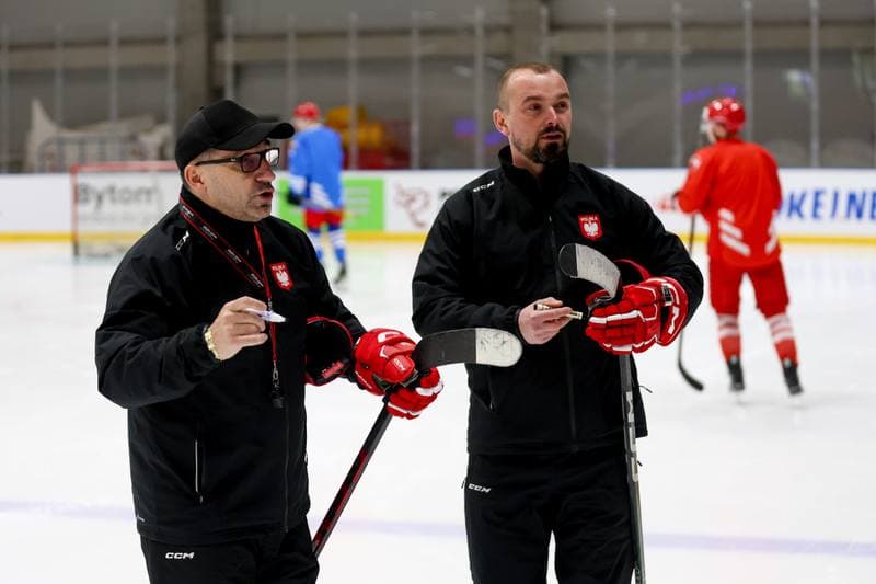 Ice Hockey. Poland national team. Training. 16.04.2024