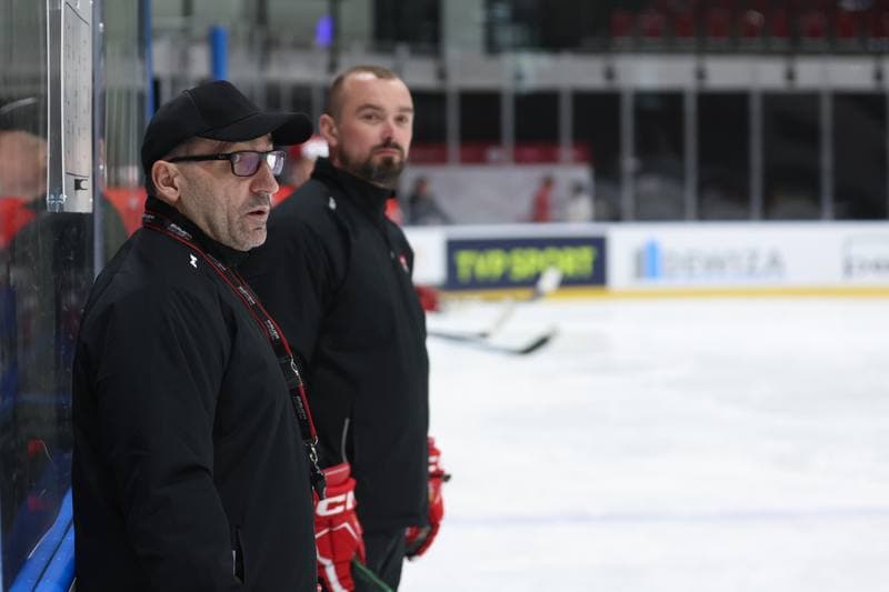 Ice Hockey. Poland national team. Training. 17.04.2024