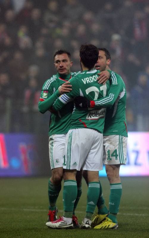 Football. T-Mobile Ekstraklasa. Podbeskidzie Bielsko-Biala - Legia Warsaw. 08.03.2013