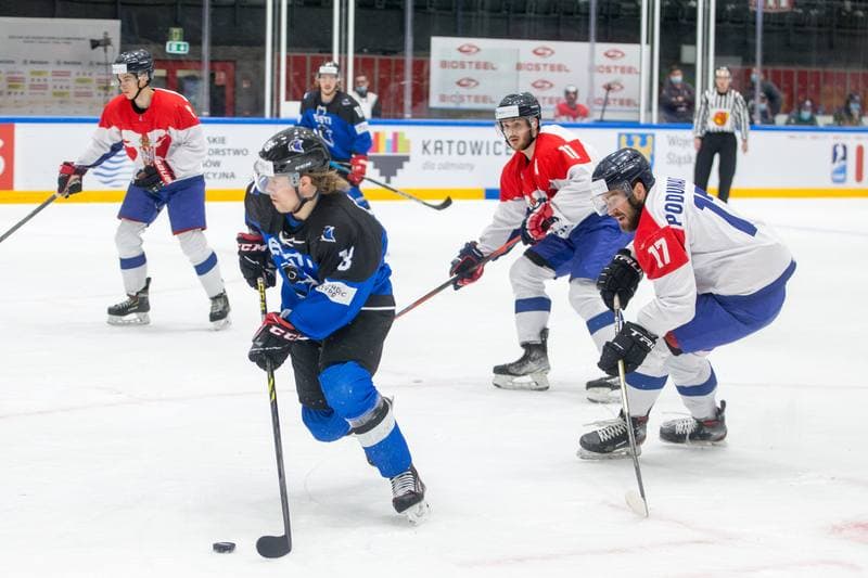 Ice Hockey. World Championship Division 1 Group B. Estonia - Serbia. 30.04.2022