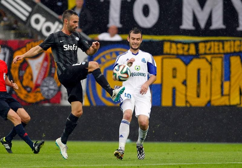 Football. UEFA Europa League. Ruch Chorzow - Esbjerg FB. 31.07.2014