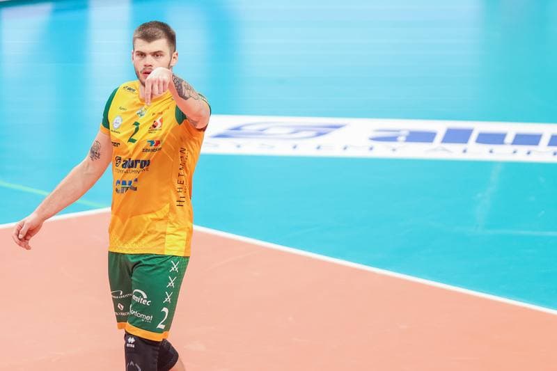 Volleyball. CEV Volleyball Cup. Aluron CMC Warta Zawiercie - Hebar Pazardzhik. 23.11.2023