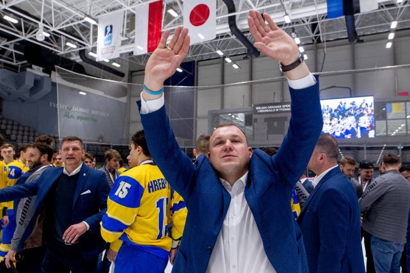Ice Hockey. World Championship Division 1 Group B. Estonia - Ukraine. 01.05.2022