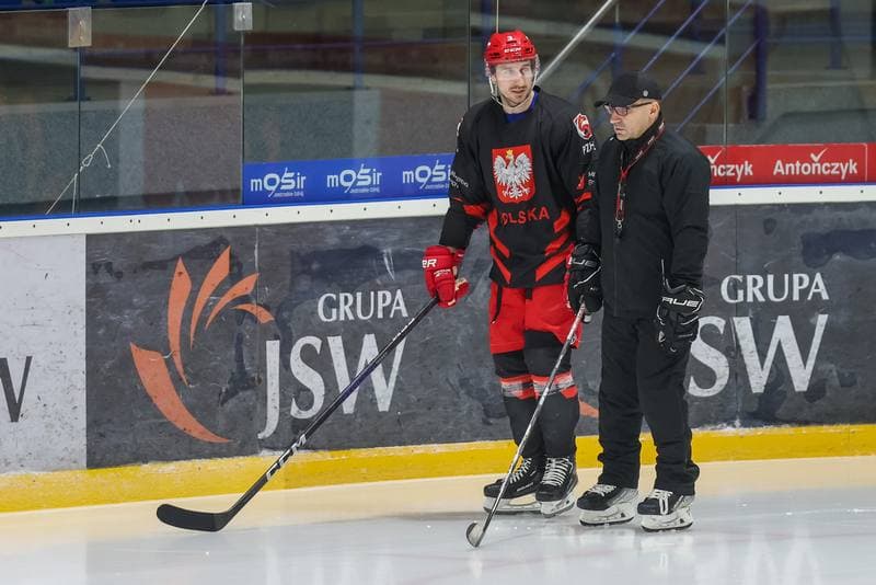 Ice Hockey. Poland national team. Training. 10.12.2023