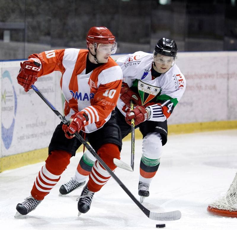 Ice Hockey. Polska Hokej Liga. GKS Tychy - Comarch Cracovia Krakow. 30.01.2015