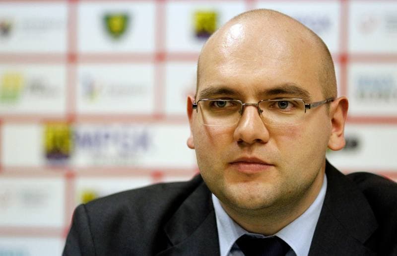 Football. GKS Katowice. Press Conference. 10.02.2015