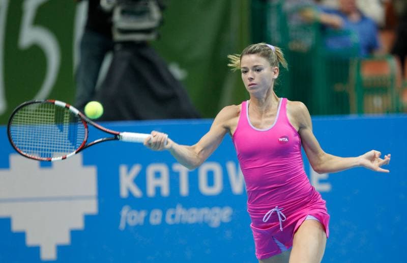 Tennis. Katowice Open. Agnieszka Radwanska - Klara Koukalova. 10.04.2015