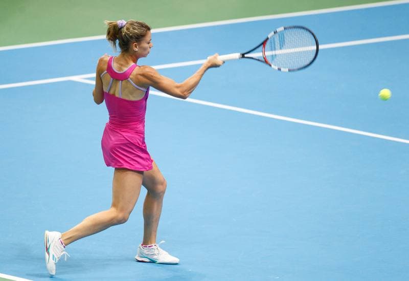 Tennis. Katowice Open. Agnieszka Radwanska - Klara Koukalova. 10.04.2015
