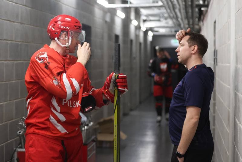 Ice Hockey. Poland national team. Training. 03.02.2024