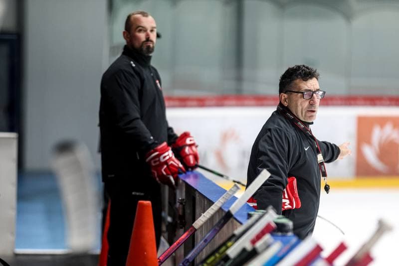 Ice Hockey. Poland national team. Training. 03.11.2024