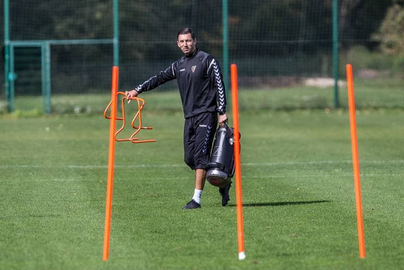 Football. Zaglebie Sosnowiec. Training. 01.10.2019