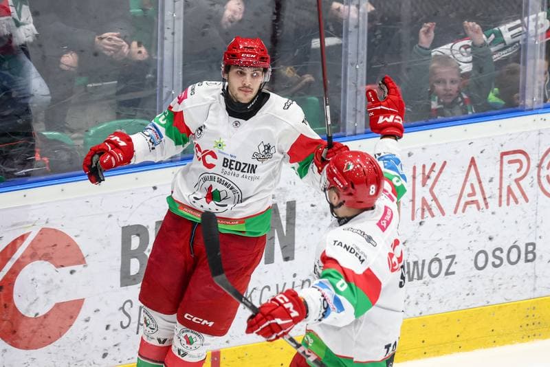 Ice Hockey. Tauron Hokej Liga. EC Bedzin Zaglebie Sosnowiec - KH Energa Torun. 19.01.2025