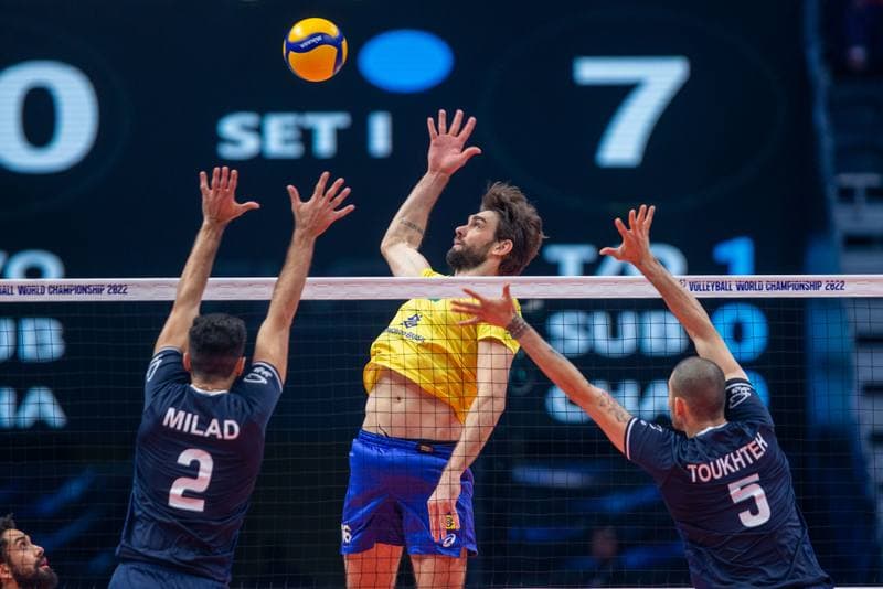 Volleyball. FIVB Men's World Championship. Brazil - Iran. 06.09.2022