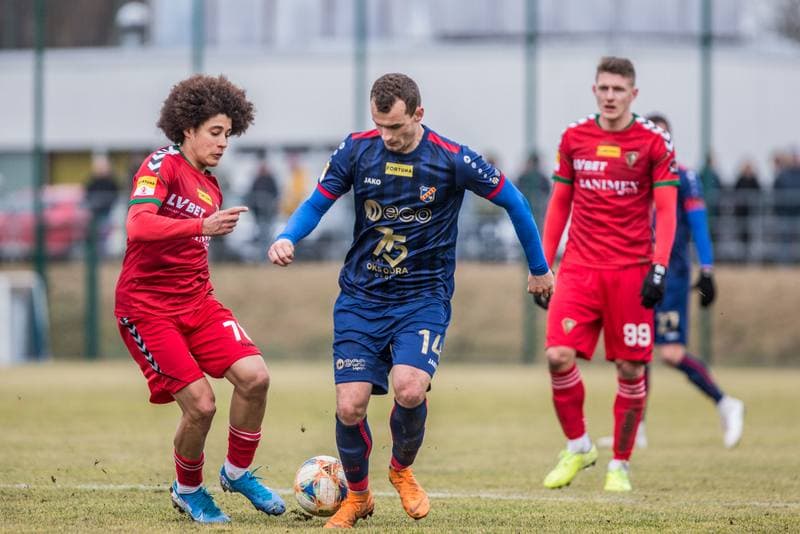 Football. Sparing. Zaglebie Sosnowiec - Odra Opole. 22.02.2020