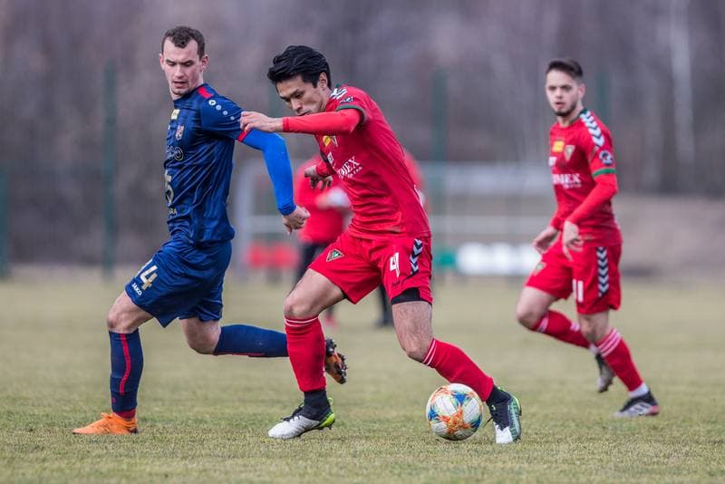 Football. Sparing. Zaglebie Sosnowiec - Odra Opole. 22.02.2020
