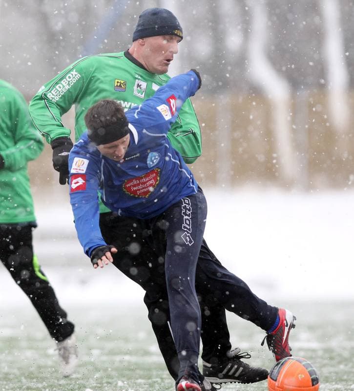 Football. Sparing. Rozwoj Katowice - Ruch Chorzow. 14.01.2012