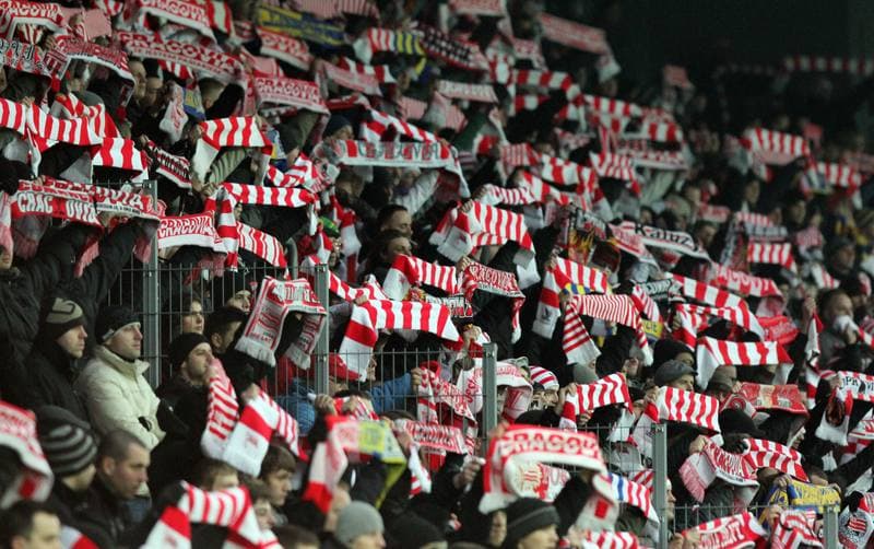 Football. T-Mobile Ekstraklasa. Cracovia Krakow - Lechia Gdansk. 18.02.2012