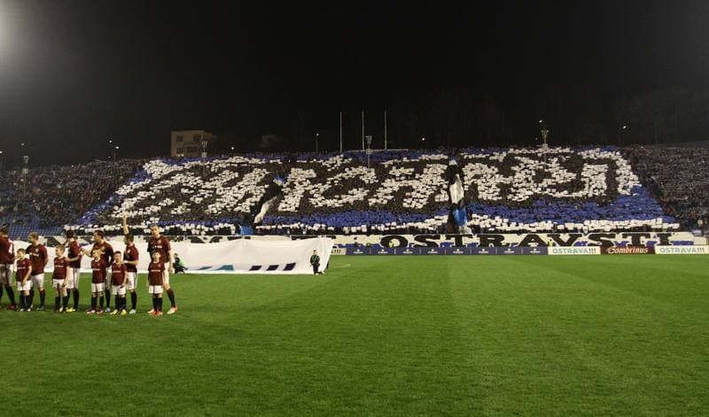 Football. Gambrinus Liga. Banik Ostrava - Sparta Prague. 20.04.2013