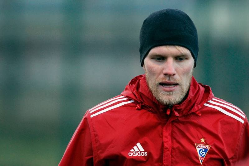 Football. Gornik Zabrze. Training. 08.01.2014
