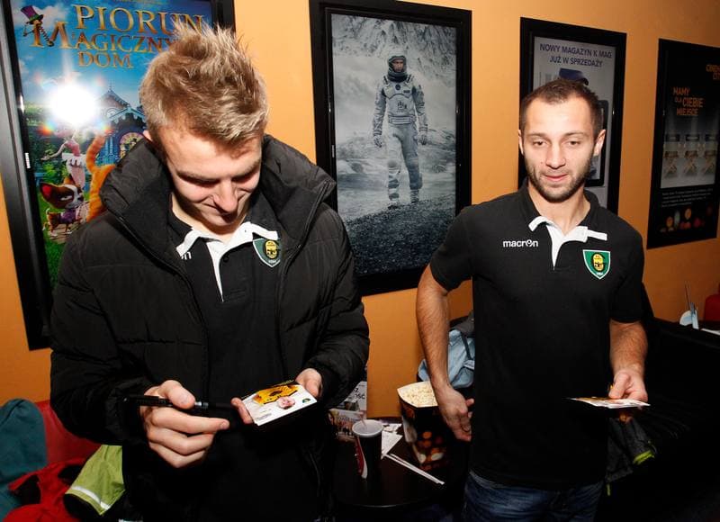 Football. GKS Katowice. Press Conference. 23.11.2014