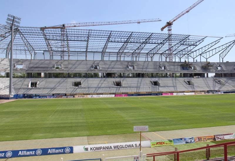 Football. T-Mobile Ekstraklasa. Gornik Zabrze - stadion. 16.05.2013