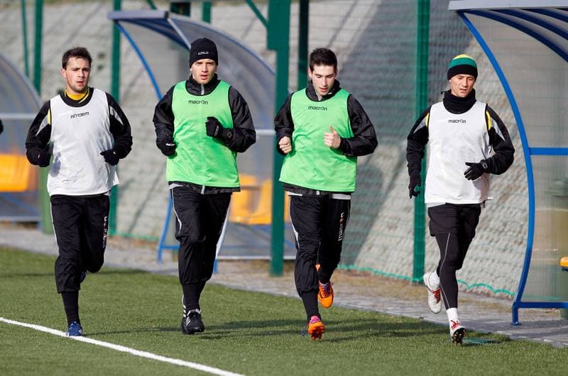 Football. GKS Katowice. Training. 07.08.2014