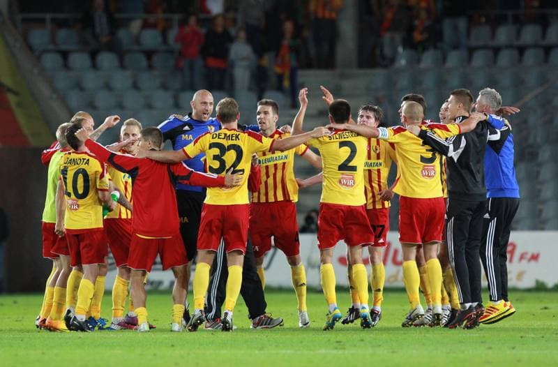 Football. T-Mobile Ekstraklasa. Korona Kielce - Piast Gliwice. 26.09.2014