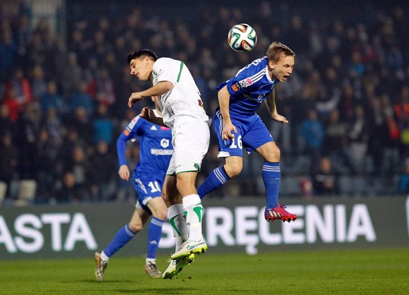 Football. T-Mobile Ekstraklasa. Ruch Chorzow - Lechia Gdansk. 27.02.2015