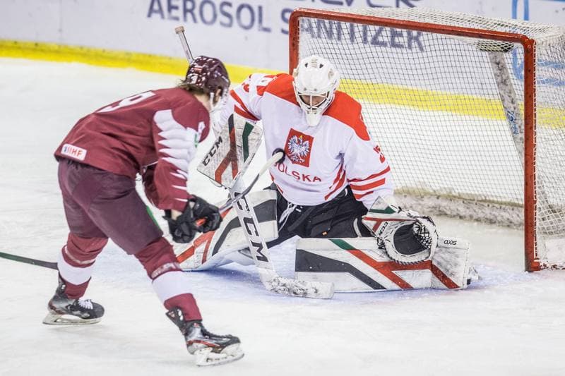 Ice Hockey. Three Seas Tournament. Poland - Latvia. 21.04.2021