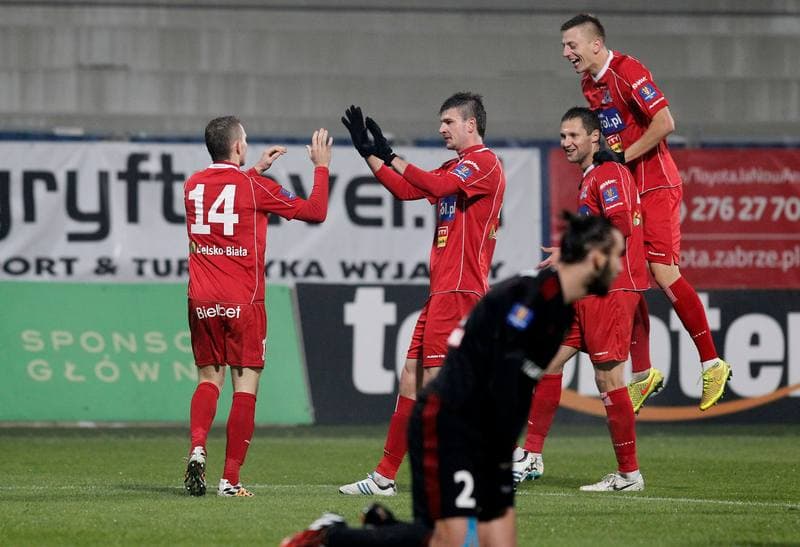 Football. Polish Cup. Gornik Zabrze - Podbeskidzie Bielsko Biala. 28.10.2014