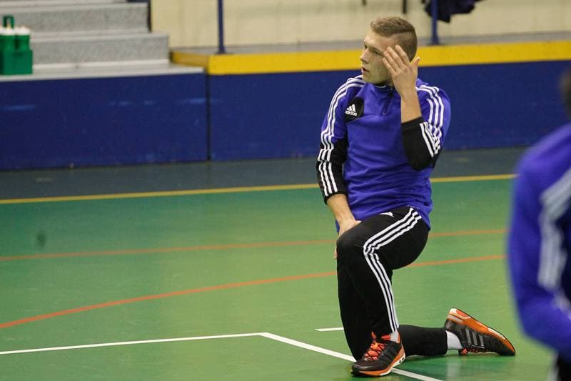 Football. Ruch Chorzow. Training. 07.01.2016
