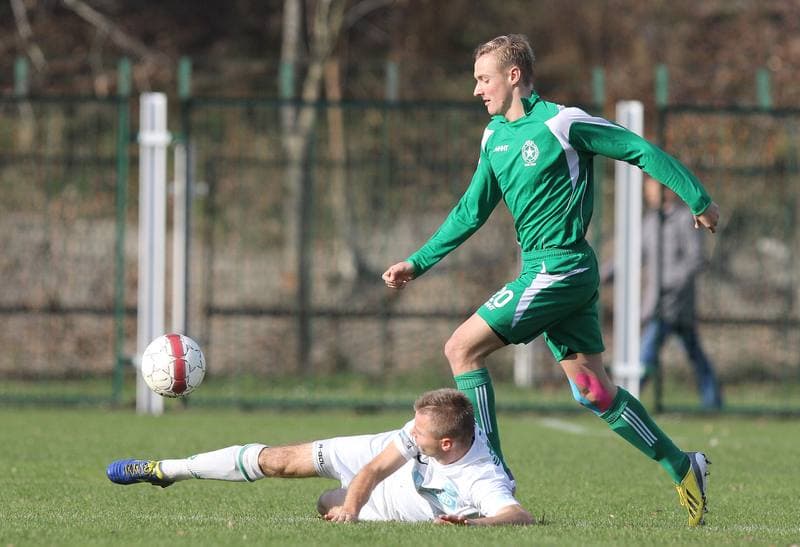 Football. III Liga Opolsko - Slaska. Grunwald Ruda Slaska - Rekord Bielsko Biala. 11.11.2014
