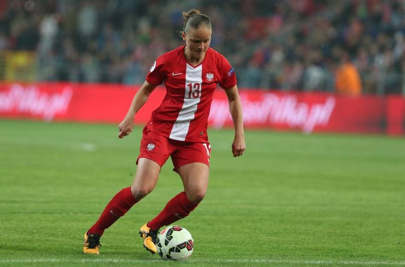 Football. Women's European Championship Qualifiers. Poland - Denmark. 07.04.2016