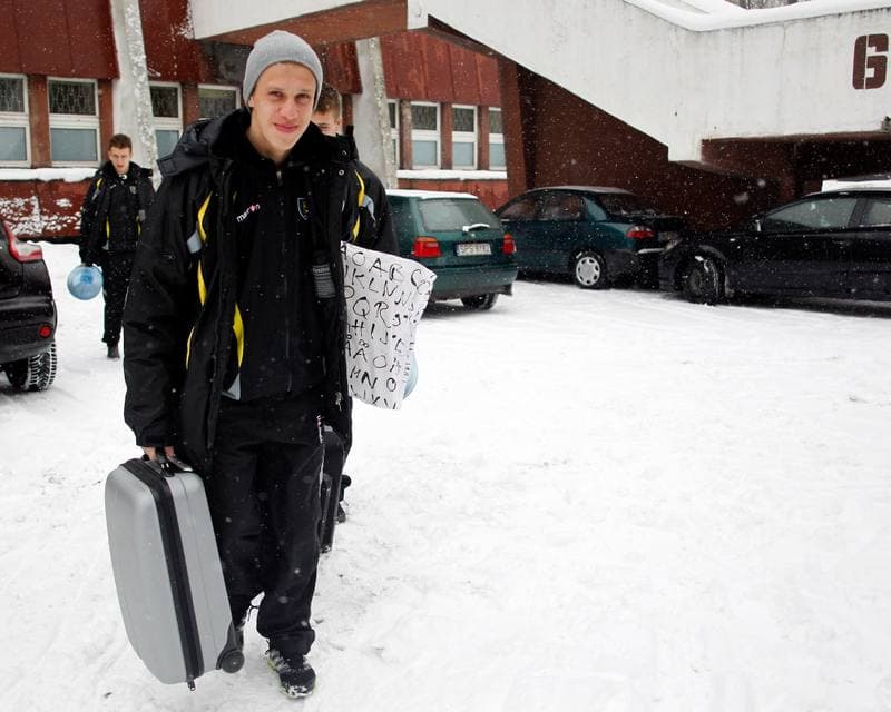 Football. GKS Katowice. Training. 09.02.2015