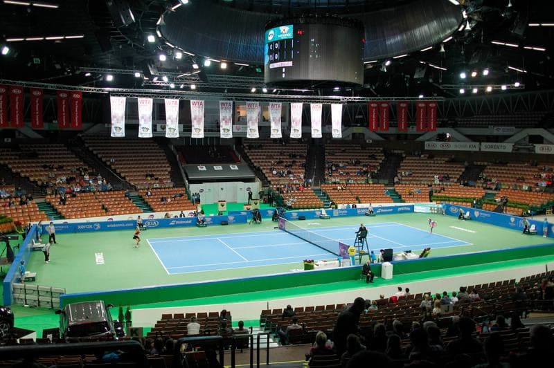 Tennis. Katowice Open. Agnieszka Radwanska - Klara Koukalova. 10.04.2015