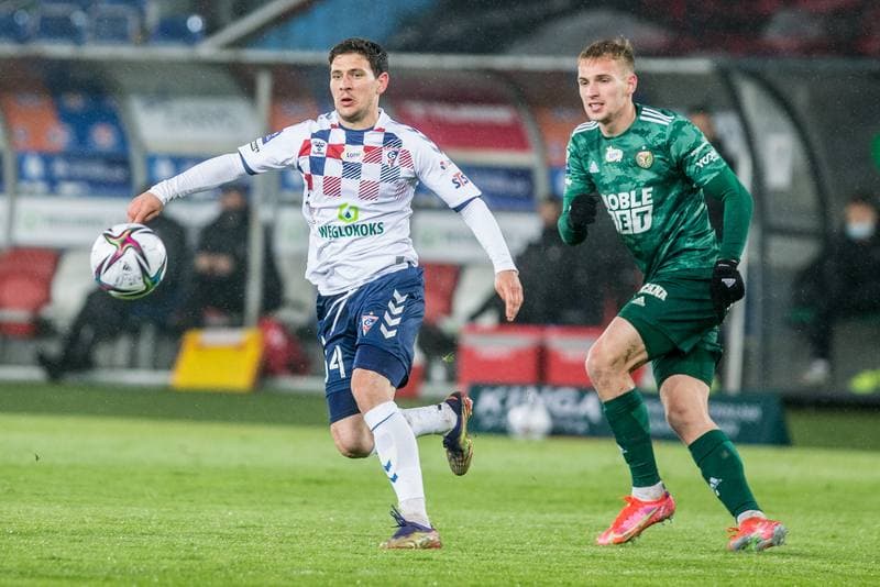 Football. PKO BP Ekstraklasa. Gornik Zabrze - Slask Wroclaw. 16.04.2021