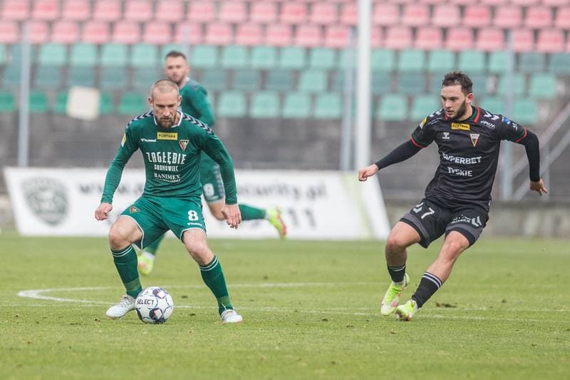 Football. Sparing. Zaglebie Sosnowiec - GKS Tychy. 13.11.2021