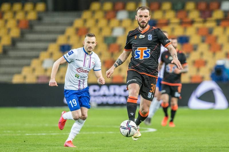 Football. PKO BP Ekstraklasa. Podbeskidzie Bielsko-Biala - Lech Poznan. 23.04.2021