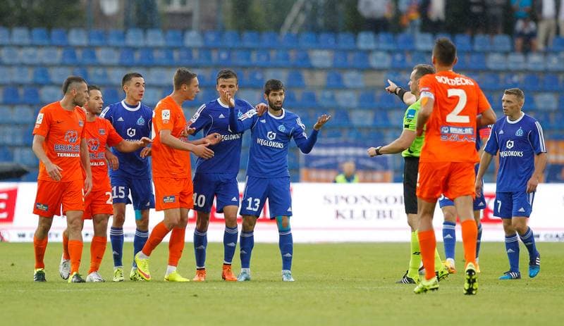 Football. PKO BP Ekstraklasa. Ruch Chorzow - Termalica Bruk-Bet Nieciecza. 22.08.2015